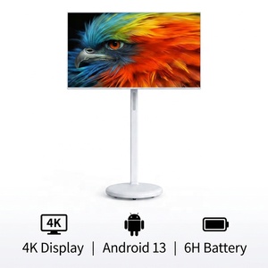 Televisor Inteligente con Pantalla Táctil de 32 Pulgadas con Ruedas, Batería Integrada, Tableta Android, Resolución 4K, Altavoz Integrado, para Ocio y Vlogging - Product Image 4