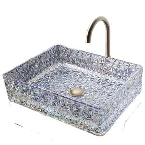 2025 haute qualité moderne cristal verre bol salle de bain évier coloré ovale <span class=keywords><strong>lavabo</strong></span> égouttoir indépendant pour hôtels Villas - Product Image 1