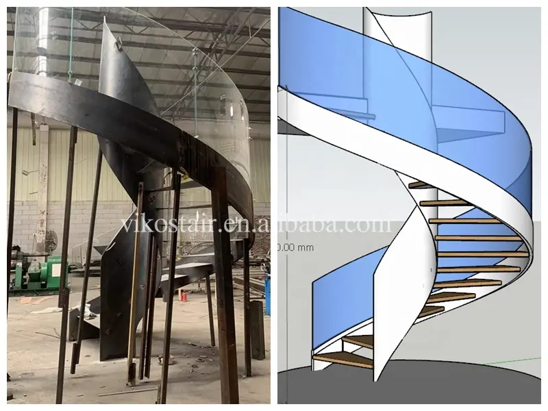 3D stair model  CAD stair drawing