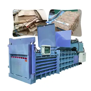 HNOC Horizontal Full Automatic Cardboard Double Chamber Compress Baler Press Machine for Sale