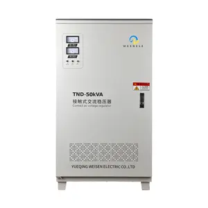 Penstabil tegangan satu fase 50KVA, catu daya AC 220V daya tinggi dan presisi tinggi 3 kW