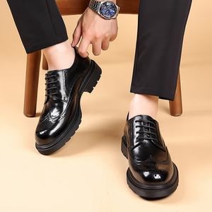 Nouvelles Chaussures Habillées Décontractées pour Hommes en Cuir Véritable Résistantes à l'Usure, Respirantes, Style Britannique, Souples et Légères – Collection Automne 2026 - Product Image 2