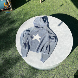 Pulls en tricot personnalisés à manches longues avec capuche et imprimé lettres pour hommes, sweat-shirt en tricot avec poche, sweat-shirts pour hommes - Product Image 3