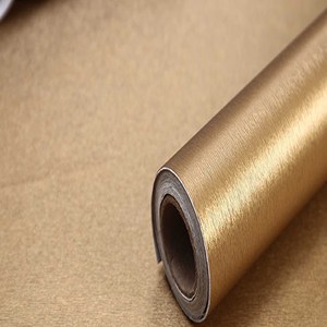 <span class=keywords><strong>Film</strong></span> décoratif brossé en métal PET pour meubles, brillant, vente directe d'usine, <span class=keywords><strong>2022</strong></span> - Product Image 3