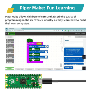 Kit de démarrage Raspberry Pi Pico, module de circuit électronique complet, projet éducatif STEM programmable, bricolage, OEM - Product Image 6
