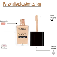 Échantillon gratuit Fond de teint liquide hydratant de qualité supérieure pour tous les tons de peau Vente en gros Meilleure vente Haute couvrance
