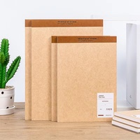 Bloc-notes kraft avec grille lignée, papeterie de bureau, bloc-notes détachable avec logo personnalisé, pages vierges, liste de tâches, bloc-notes