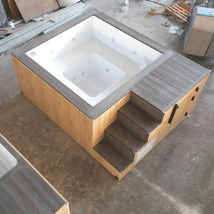 Piscine hors sol avec coin salon en bois intégré et kit complet de pompe filtrante et d'accessoires de cascade - Product Image 6