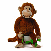 Animaux de la jungle en peluche personnalisés, singes à longs bras et longues jambes, jouets en peluche doux, singes en peluche