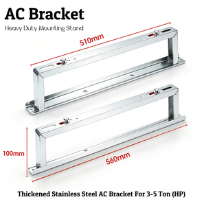 Support de fixation robuste en acier inoxydable pour unité de condensation extérieure de climatiseur 1-5 tonnes HP, support mural ou au sol pour CVC - Product Image 5