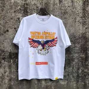 T-shirt de luxe de marque célèbre en coton lavé personnalisé pour hommes, motif 'THAT'S a AWFUL LOT of COUGH SYRUP', 100% coton, vente en gros - Product Image 1
