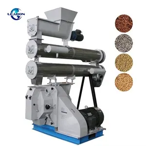 Poultry Feed Pellet Mill Extruder Animal Livestock 100-300kg/h Feed Pellet Machine CE