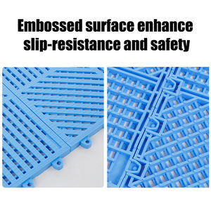 מחצלת ניקוז מפלסטיק PVC נגד החלקה לשימוש מסחרי באמבטיה, מקלחת, שירותים, חדר רחצה, בריכת שחייה, אריחי ניקוז מודולריים - Product Image 3