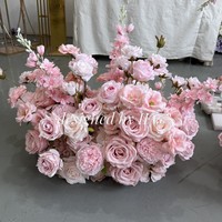 IFG gros fournitures florales magnifiques 115x55cm bébé rose fleur de soie centres de table pour la fête