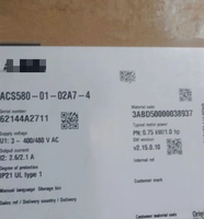 Original et neuf à 100 % pour variateur de fréquence AC VFD ACS580 ACS580-01-033A-4 ACS580-01-033A-4+B056 380V Triphasé