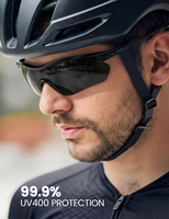Lamicall BCPE07 Lunettes de cyclisme personnalisées à lentille sphérique 1 pièce, ultra-légères, protection UV400, pour VTT