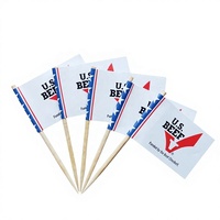 Drapeaux de table personnalisés ESTICK avec logo, pics décoratifs créatifs pour buffets, traiteurs et événements