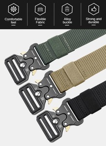 Ceinture tactique Chasse Randonnée Combat Sports Ceinture Sangle Boucle en alliage métallique Ceintures de défense - Product Image 4