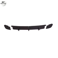 Diffuseur de pare-chocs arrière en acrylique noir mat pour VW Golf 6 MK6 GTI 10-13