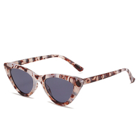 Lunettes de soleil en plastique pour femmes, vente en gros de haute qualité, triangle personnalisé uv400 œil de chat