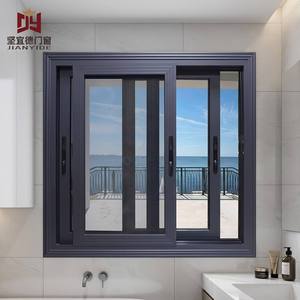 Ventana Corredera <span class=keywords><strong>de</strong></span> Aluminio <span class=keywords><strong>con</strong></span> <span class=keywords><strong>Rotura</strong></span> <span class=keywords><strong>de</strong></span> <span class=keywords><strong>Puente</strong></span> Térmico, Ahorro <span class=keywords><strong>de</strong></span> Energía, Doble Vidrio, Impermeable, Resistente al Viento, Aleación <span class=keywords><strong>de</strong></span> Aluminio Horizontal - Product Image 1