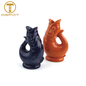 Taza <span class=keywords><strong>Tiki</strong></span> tallada personalizada con forma de pez, jarrón de cerámica para glúteos, jarra, Taza de cerámica - Product Image 3