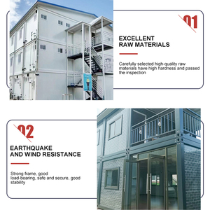 บ้านสำนักงานสำเร็จรูปแบบพกพาปรับแต่งได้ตามต้องการ ขายส่ง ประกอบง่าย บ้านคอนเทนเนอร์สำเร็จรูปแบบโมดูลาร์ ห้องนั่งเล่นแบบแซนวิช - Product Image 6