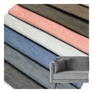 2024 New Anti-wrinkle Desgin Upholstery Linen Sofa Fabric Durable Home Deco Fabric In Stock Plain Hemp Linen Fabric