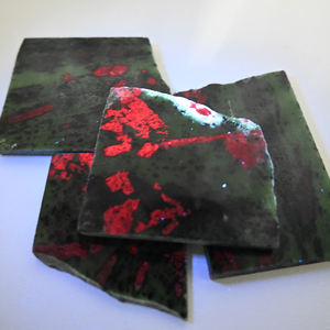 Cristal Hola al por mayor: Rodajas de gemas rojas y verdes talladas a mano, de alta calidad, estilo bohemio, forma irregular, regalo de recuerdo. - Product Image 6