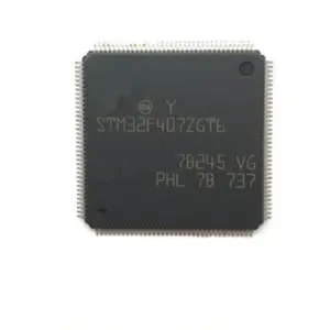 STM32F407ZGT6 STM32F4 mikrodenetleyici IC 32-Bit tek çekirdekli 168MHz 1MB (1M x 8) flaş 144-LQFP (20x20) STM32F407ZGT6