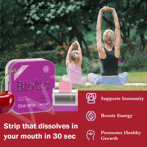 OEM Fast-Acting Immune Health Digestive <b>Vitamins</b> Oral Strip Effective Biotic Supplement Film <b>for</b> <b>Adults</b> - Product Image 3