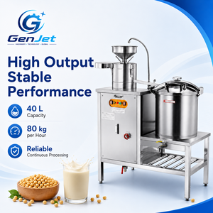 Máquina Comercial para Leche de Soya GenJet de 40L, Máquina de Leche de Soya a Micro Presión, 80 Kg por Hora, Calentamiento a Gas para Restaurantes y Cafeterías - Product Image 3