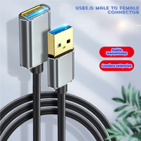 5 Gbit/s 3A Geflochtenes USB 3.0 Ein Stecker auf USB 3.0 Ein weibliches Verlängerung kabel