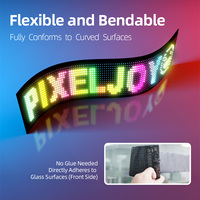 Pantalla LED a Todo Color, Cartel Digital Flexible, Personalizable, Programable, Plegable, Control Móvil para Exteriores, Letrero Enrollable con Mensajes, IP65