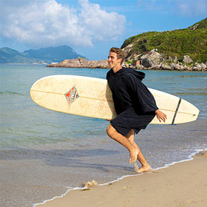 Combinaison sèche originale d'usine, serviette à langer, poche, <span class=keywords><strong>Surf</strong></span>, plage, natation, vêtements d'extérieur, <span class=keywords><strong>Poncho</strong></span> de <span class=keywords><strong>Surf</strong></span> avec capuche - Product Image 6