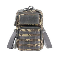 Sac de taille tactique multifonctionnel d'extérieur pour hommes, pochette pour téléphone de 7 pouces avec passant de ceinture, pochette utilitaire verticale Molle EDC pour la randonnée