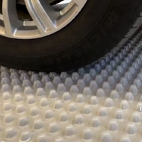 Planche de drainage en HDPE avec membrane ondulée, adaptée aux barrages et aux jardins, pour une utilisation en extérieur, avec une garantie de 5 ans