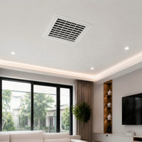 Grilles d'aération en aluminium OEM pour systèmes CVC, grille de retour d'air avec filtre à charnières