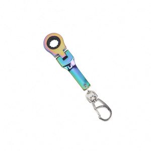 Llavero de metal portátil de 10 mm con forma de llave inglesa ajustable, accesorios personalizados para coche, herramientas de llavero con forma de mini llave inglesa. - Product Image 5