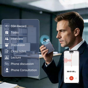 Telefoonconsultatie Automatische Samenvatting ChatGPT-5 152 Talen MINI Transcribeer Slimme Magneet Dictafoon AI Spraakrecorder Stem - Product Image 3