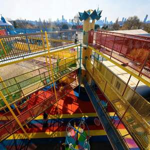 Parque Infantil de Acero para Exteriores, Nuevo y de Alta Calidad, con Tobogán, para Niños, Ideal para Parques, Parques Deportivos y Parques de Atracciones - Product Image 2