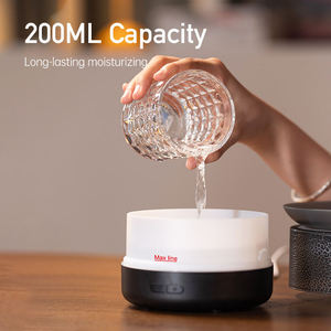 Lava tasarım 200ML uçucu yağ difüzör ultrasonik nemlendirici 7 renk ışıkları şarj edilebilir elektrikli Aroma YAYICI oteller için 2 - Product Image 6