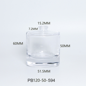 Bouteille de parfum en verre fantaisie 50ml, flacon de parfum carré transparent avec Spray à sertir, parfum antique - Product Image 2