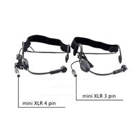 WH30TQG Casque Micro HeadWear Microphone à condensateur Mini XLR Plug 3 Pin Femelle Jack Cardioïde Headworn Capsule