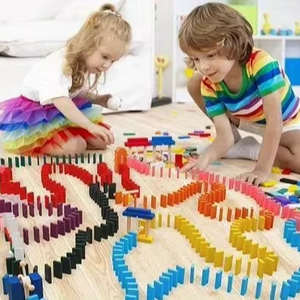 Train Éducatif Électrique Interactif pour Enfants avec Son et Lumière, Distributeur Automatique de Dominos en Plastique, Style TikTok Transfrontalier - Product Image 2