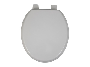 High Quality <strong>White</strong> Painted <strong>Wood</strong> MDF Mould <strong>Toilet</strong> <strong>Seat</strong> Bathroom <strong>Seat</strong> with J-SC Plastic Hinges Modern Design for European Market - Product Image 3