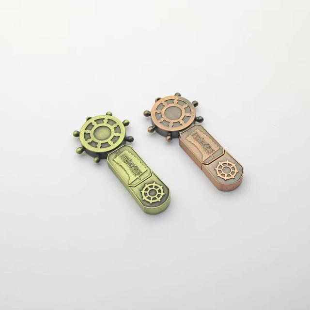 New Metal Rudder Shape USB Flash Drive 2.0 Boat Helm Pendrive 8GB 32GB with High Speed GIFT USB Disk 8gb 32gb  Factory