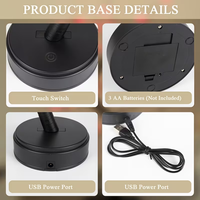 Lampu Pohon Plum Bertenaga Baterai & USB dengan Kontrol Sentuh - Lampu Dekorasi Natal Dalam Ruangan