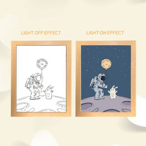 2025 mur Art peinture décoration lumière LED brillant cadre Photo expérience lumière et ombre l'art de la lumière peinture livraison directe - Product Image 2