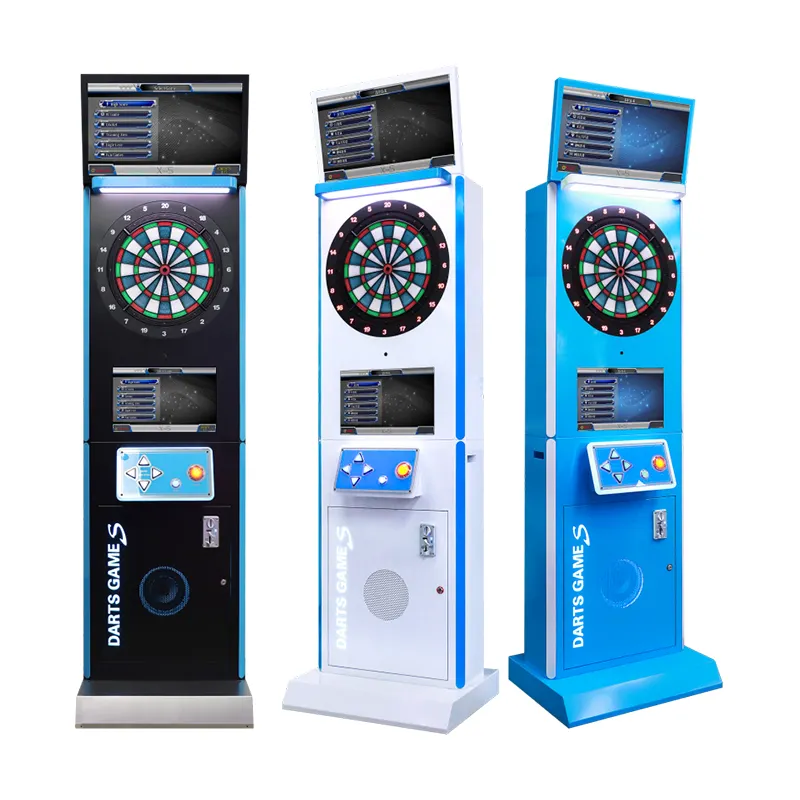Club Indoor Hot Selling Video Online Coin Operated Dart Arcade Game Amusement Sport Dart Machine with Stereo and Monitor